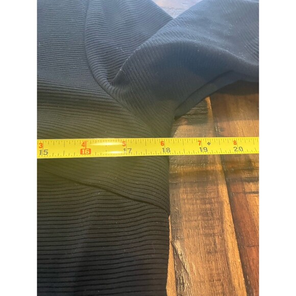 Boden Dress Womens Size 10L Black Ribbed Cotton Blend Shift - Picture 7 of 8